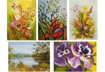 Miniature Paintings in Artist Trading Card format