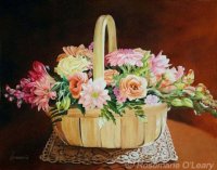 Mum's Birthday Flowers, Oil Painting, SOLD